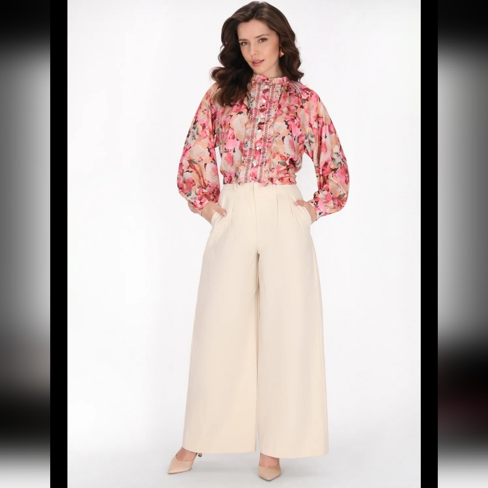 Easy Clothes Floral Ruffle Blouse - Picture 10 of 15